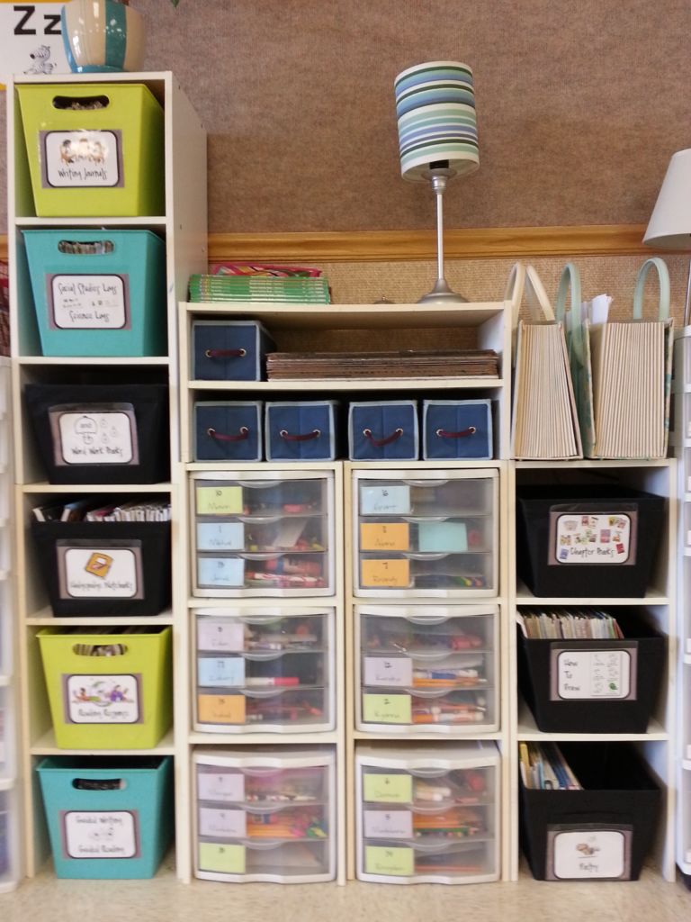 Student Notebook Storage in a Flexible Seating Classroom