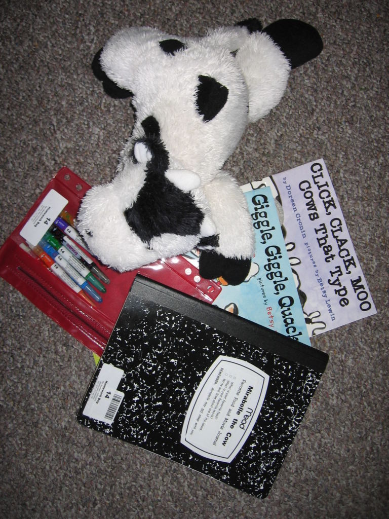 Mirabelle the Cow Homework Bag