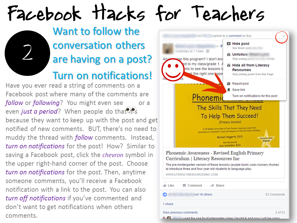 Facebook Hacks for Teachers